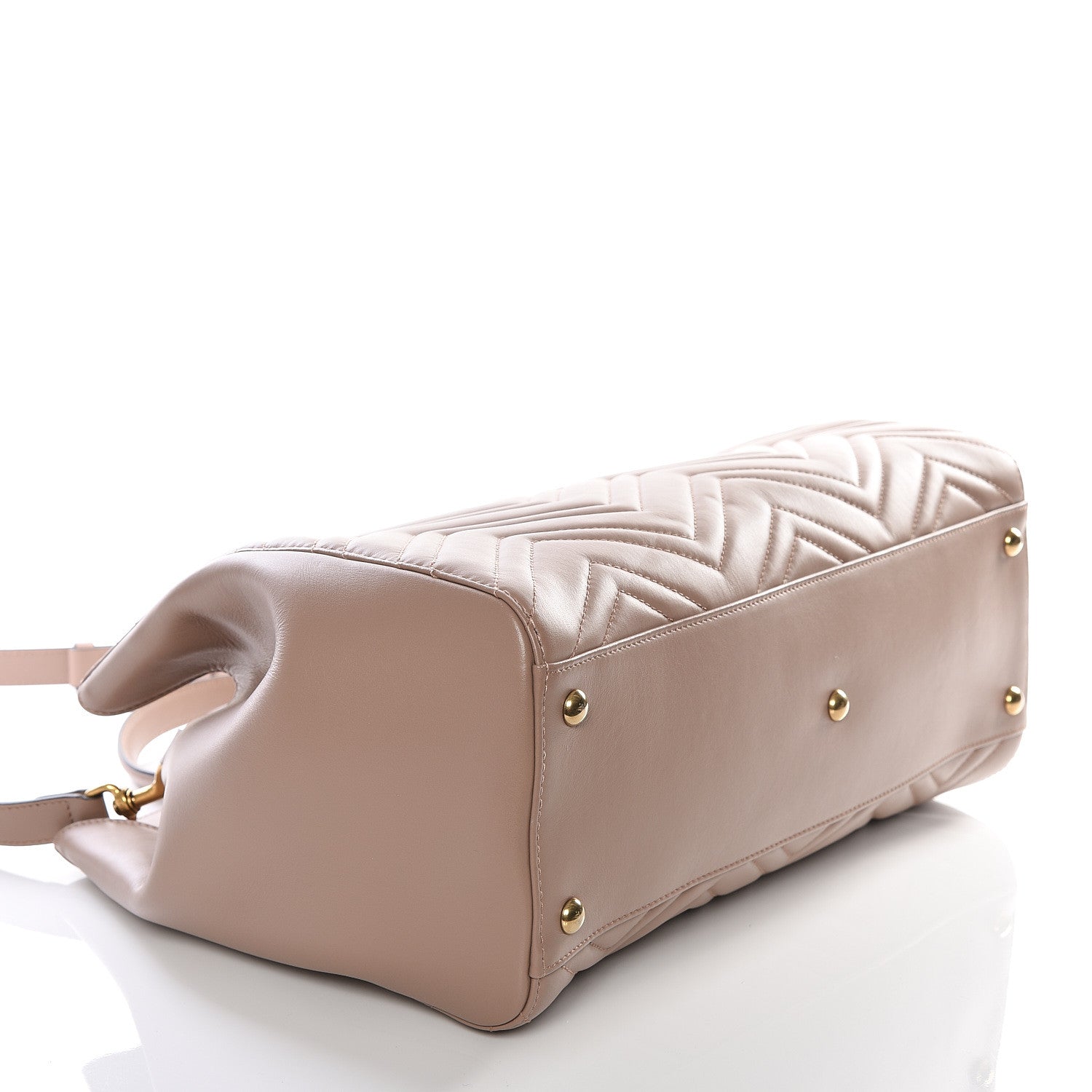 Gucci Calfskin Matelasse Medium GG Marmont Tote Porcelain Rose 3 of 9