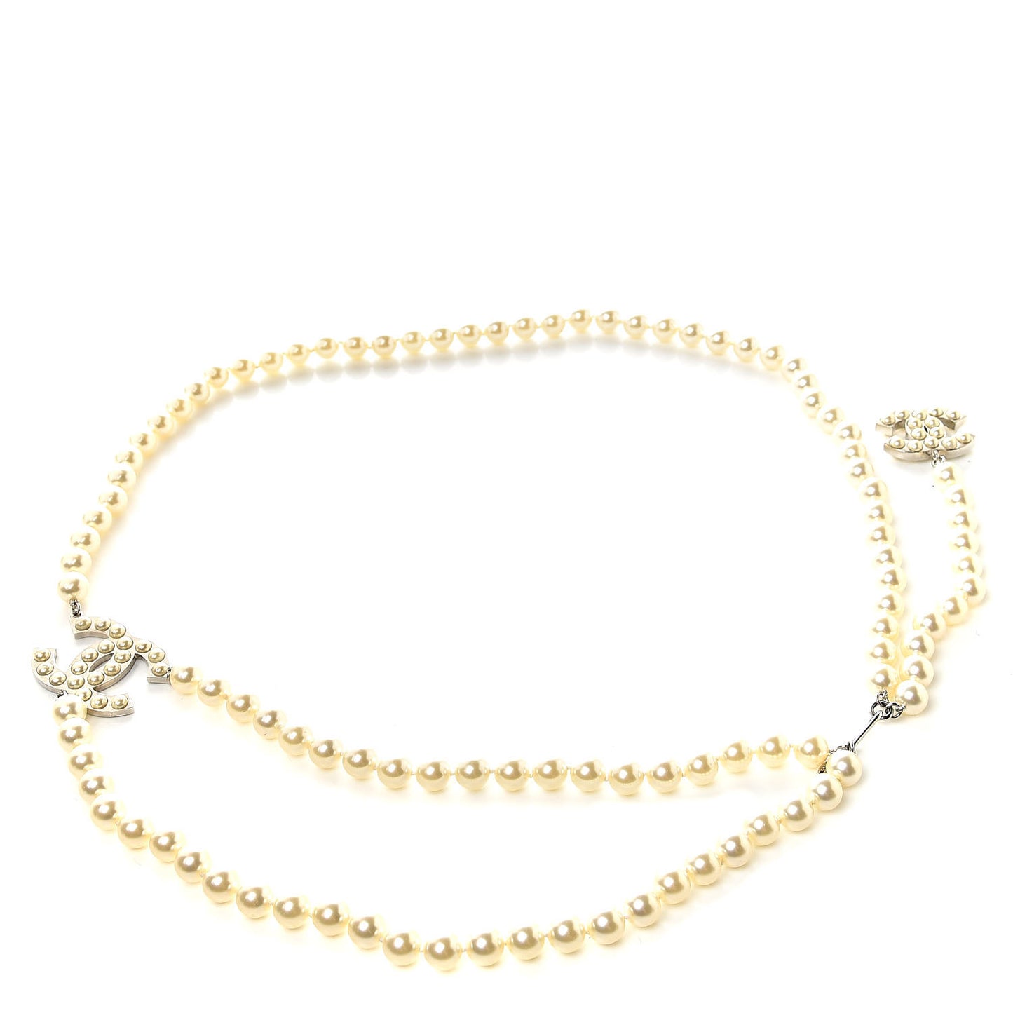 Pearl CC Double Strand Belt Gold