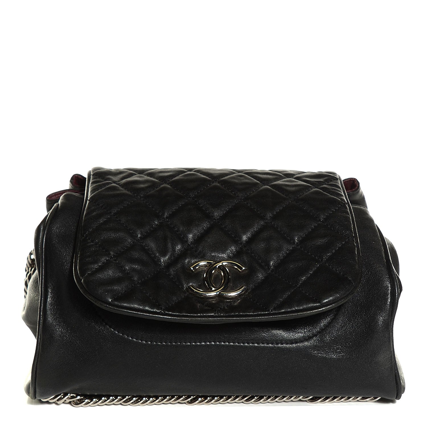 Chanel Lambskin Accordion Flap Black 1 of 7