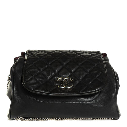 Chanel Lambskin Accordion Flap Black 1 of 7