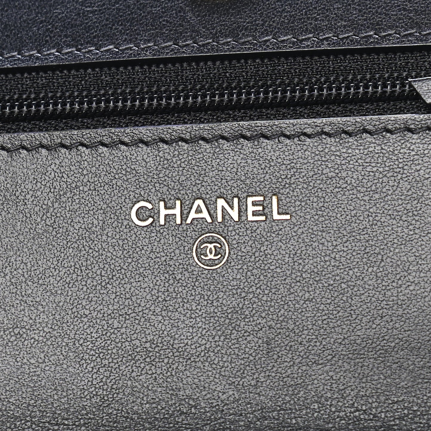 Lambskin Quilted Chanel 19 Wallet On Chain WOC Black