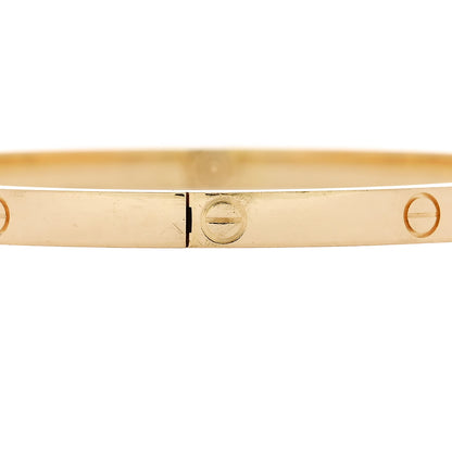 Cartier 18K Yellow Gold Small LOVE Bracelet 17 4 of 9