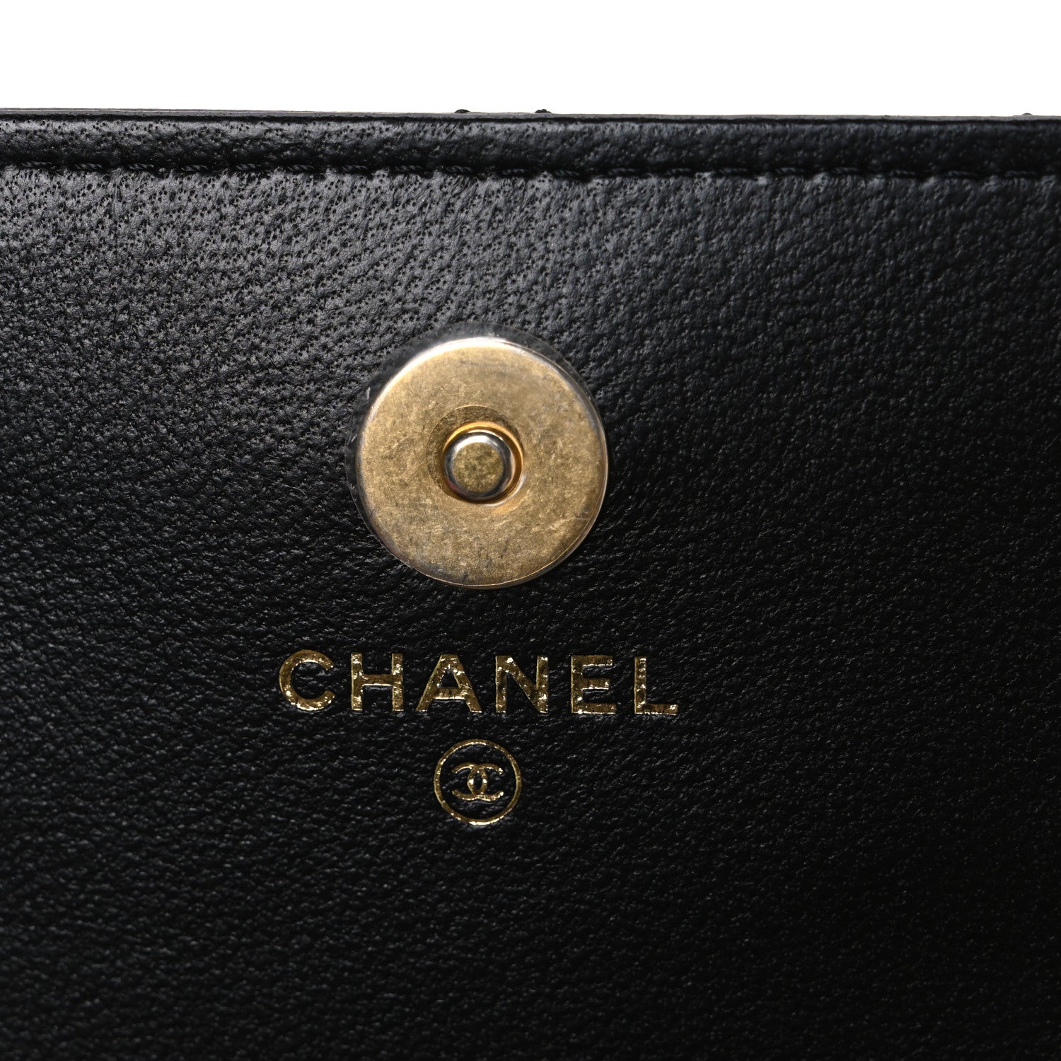 Chanel Lambskin Quilted Coco Clips Mini Wallet On Chain WOC Black 6 of 12