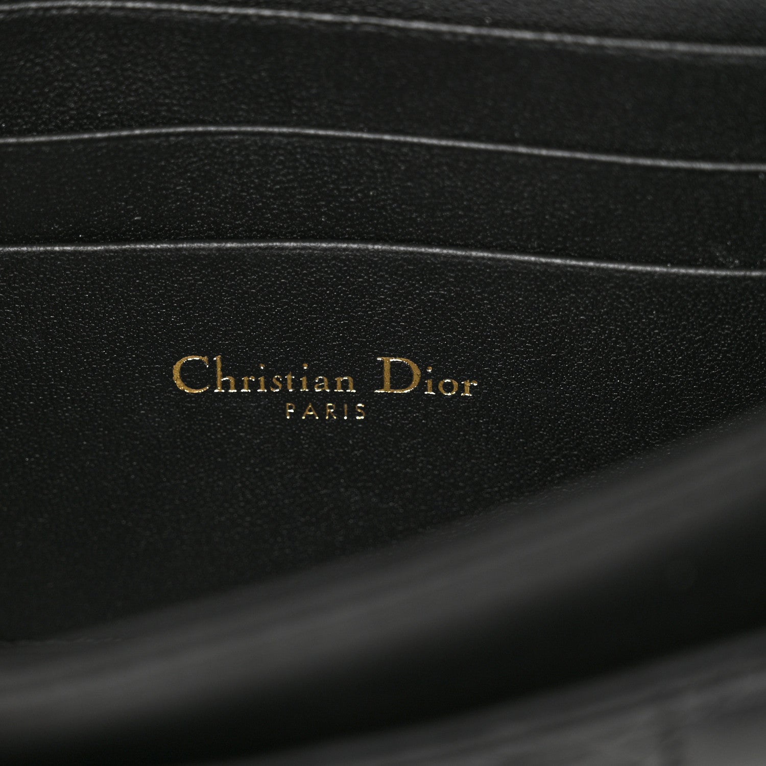 Christian Dior Lambskin Lady Dior Top Handle Clutch Black 6 of 10