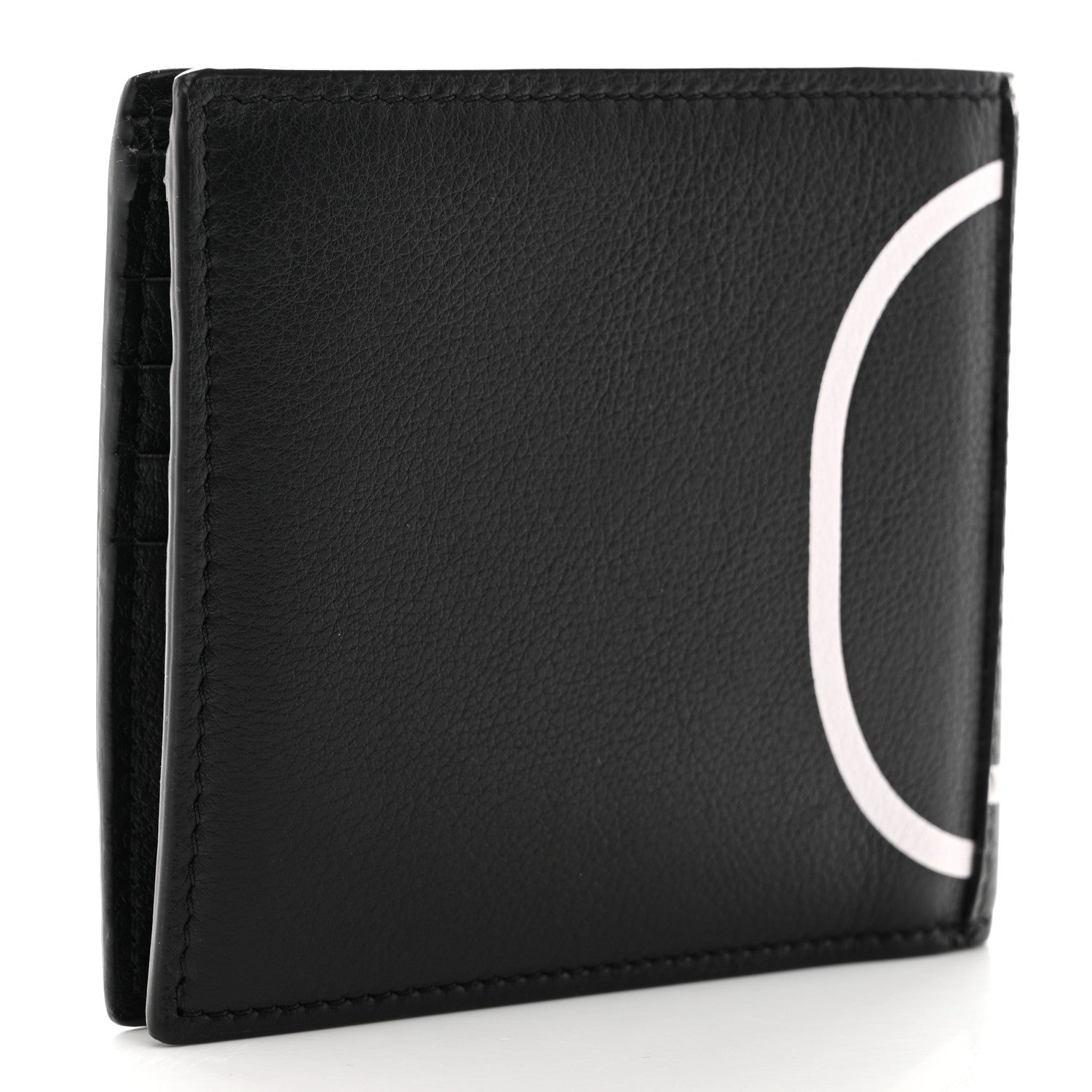 Valentino Garavani Calfskin Go Logo Bi-Fold Wallet Black 3 of 7