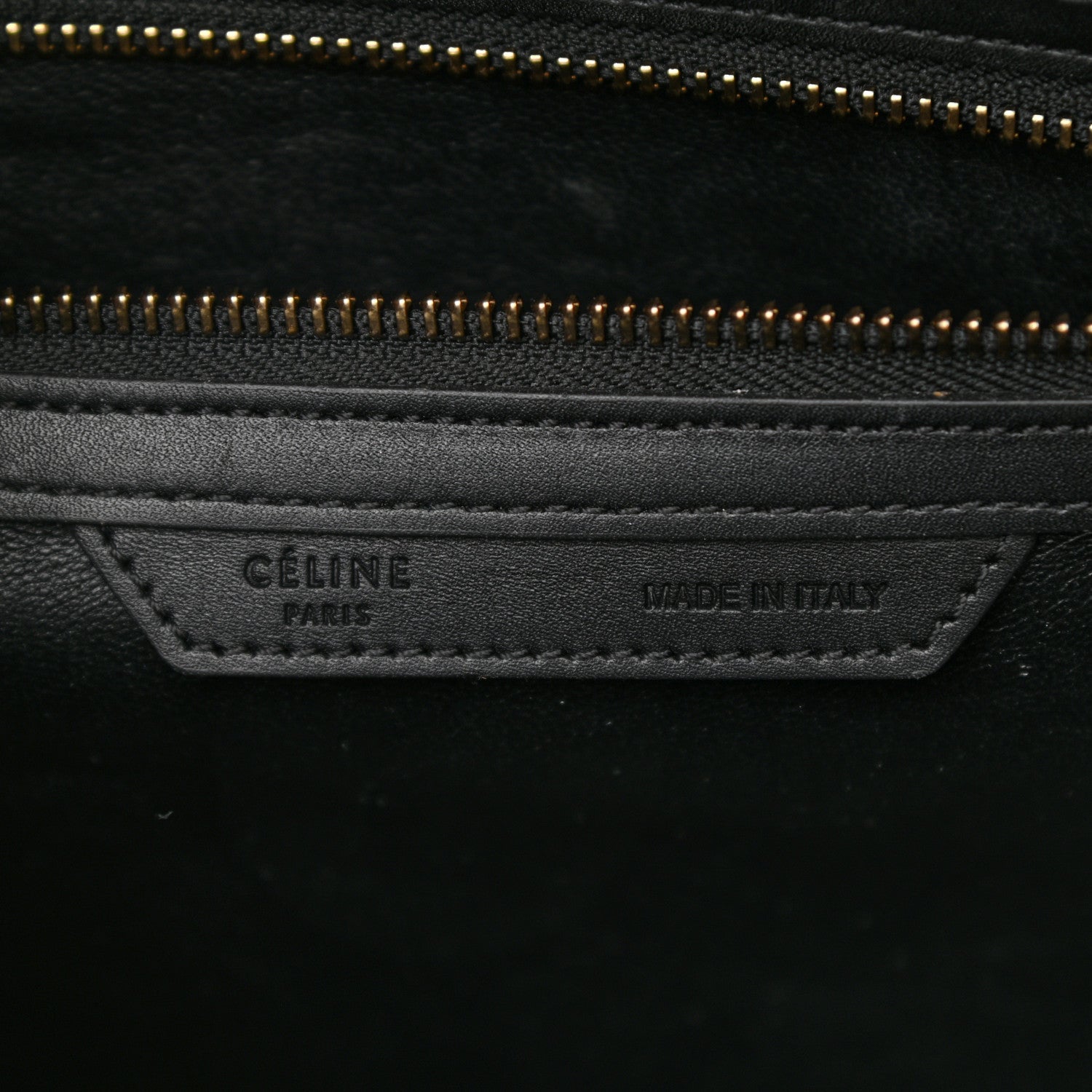 Celine Twill Smooth Calfskin Mini Luggage Dune Black 6 of 10