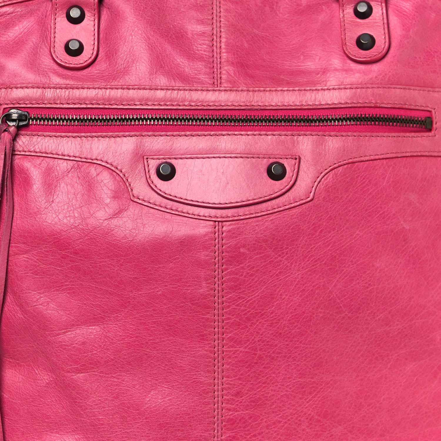 Balenciaga Agneau Classic Hardware Day Hobo Rose Hortensia 8 of 22