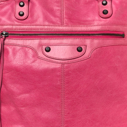 Balenciaga Agneau Classic Hardware Day Hobo Rose Hortensia 8 of 22