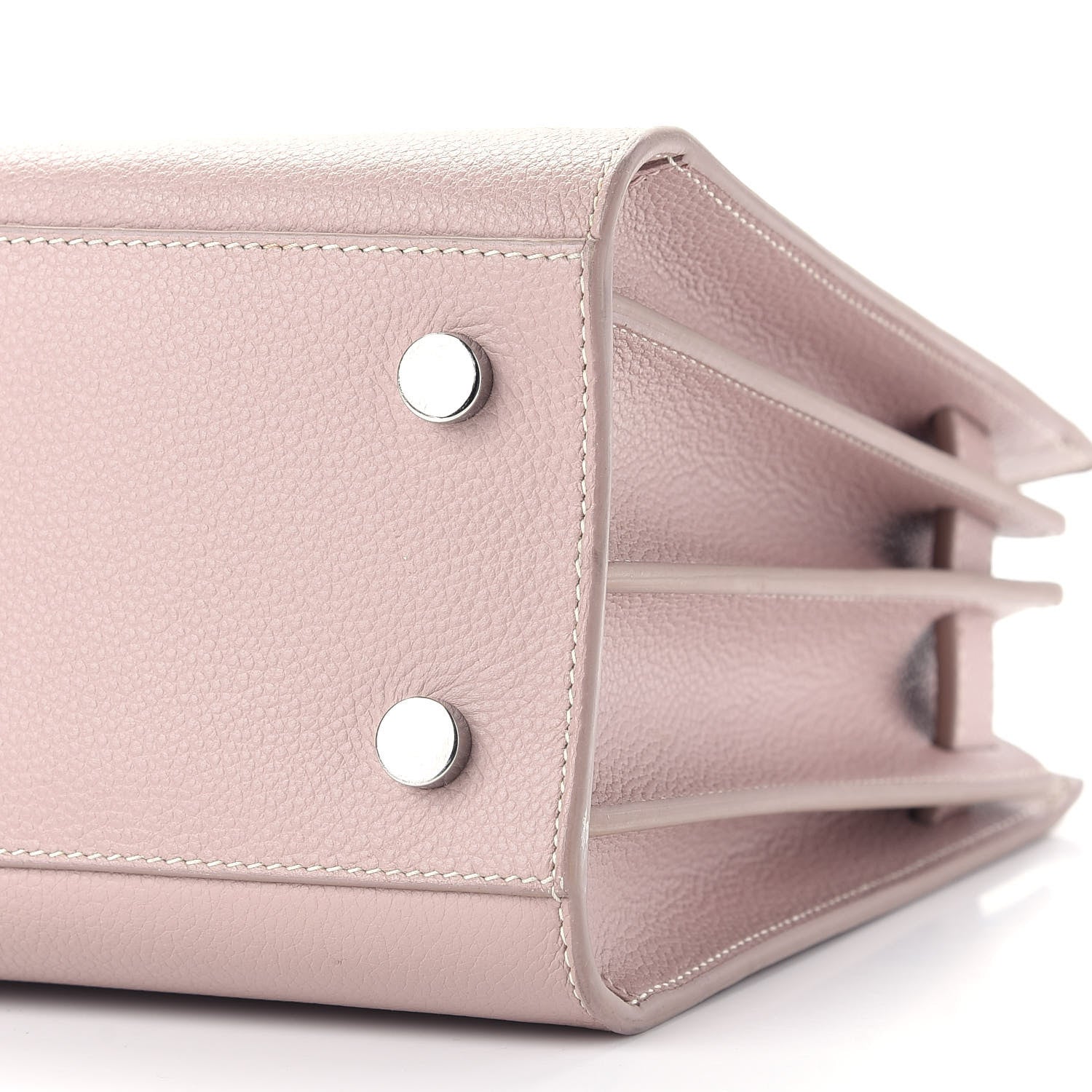 Saint Laurent Grained Calfskin Topstich Baby Sac De Jour Antique Rose 8 of 8