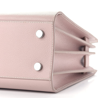 Saint Laurent Grained Calfskin Topstich Baby Sac De Jour Antique Rose 8 of 8
