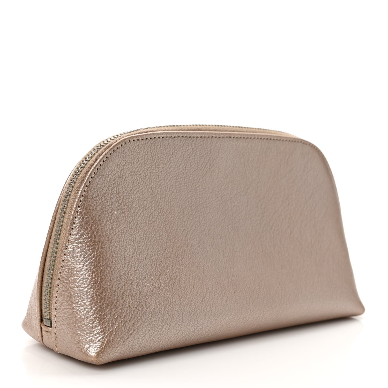 Chanel Metallic Goatskin Cosmetic Case Gold 3 of 9