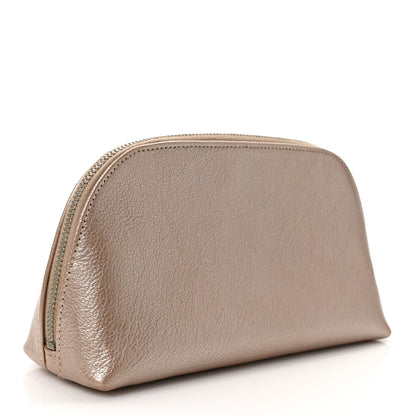 Chanel Metallic Goatskin Cosmetic Case Gold 3 of 9