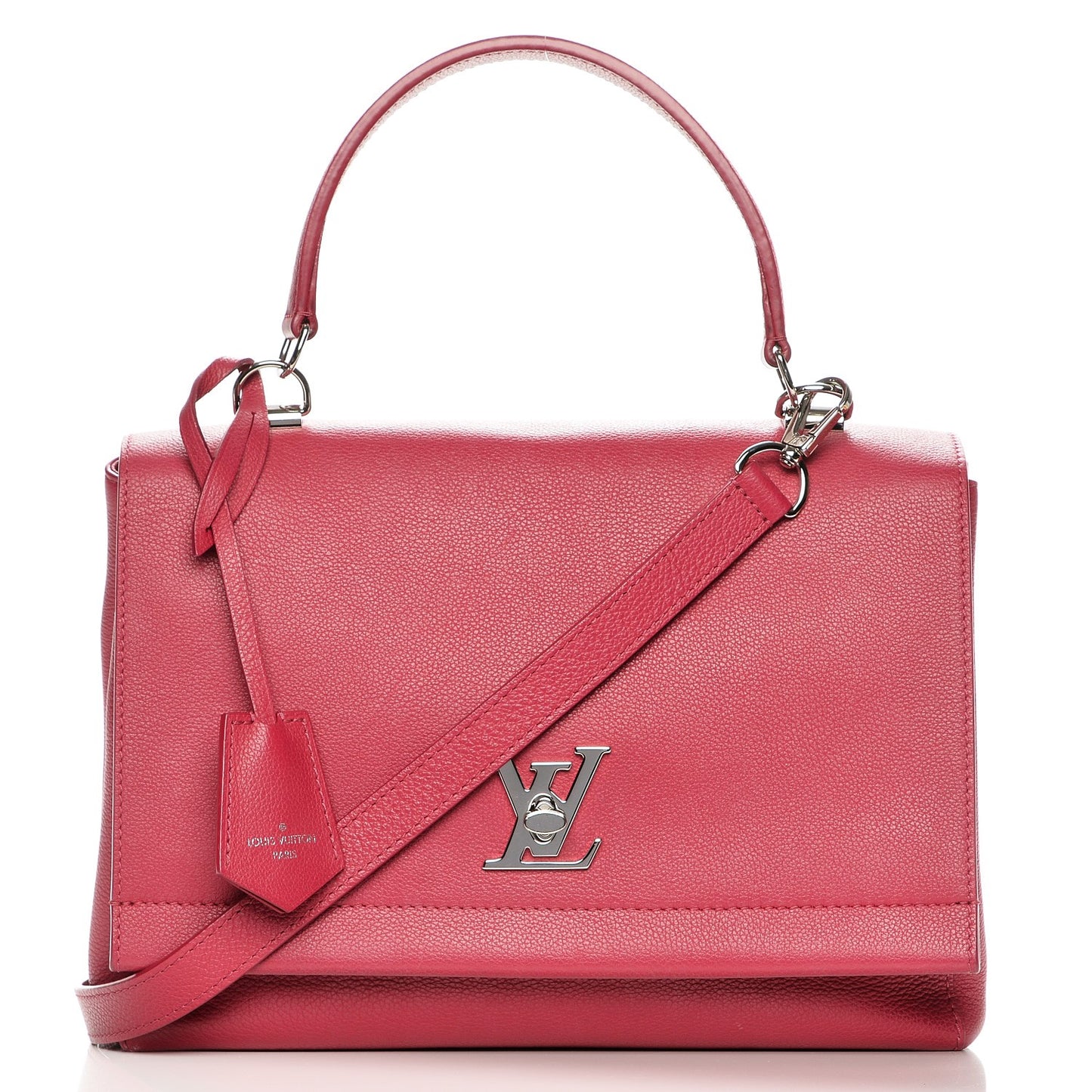 Calfskin Lockme II Top Handle Dahlia