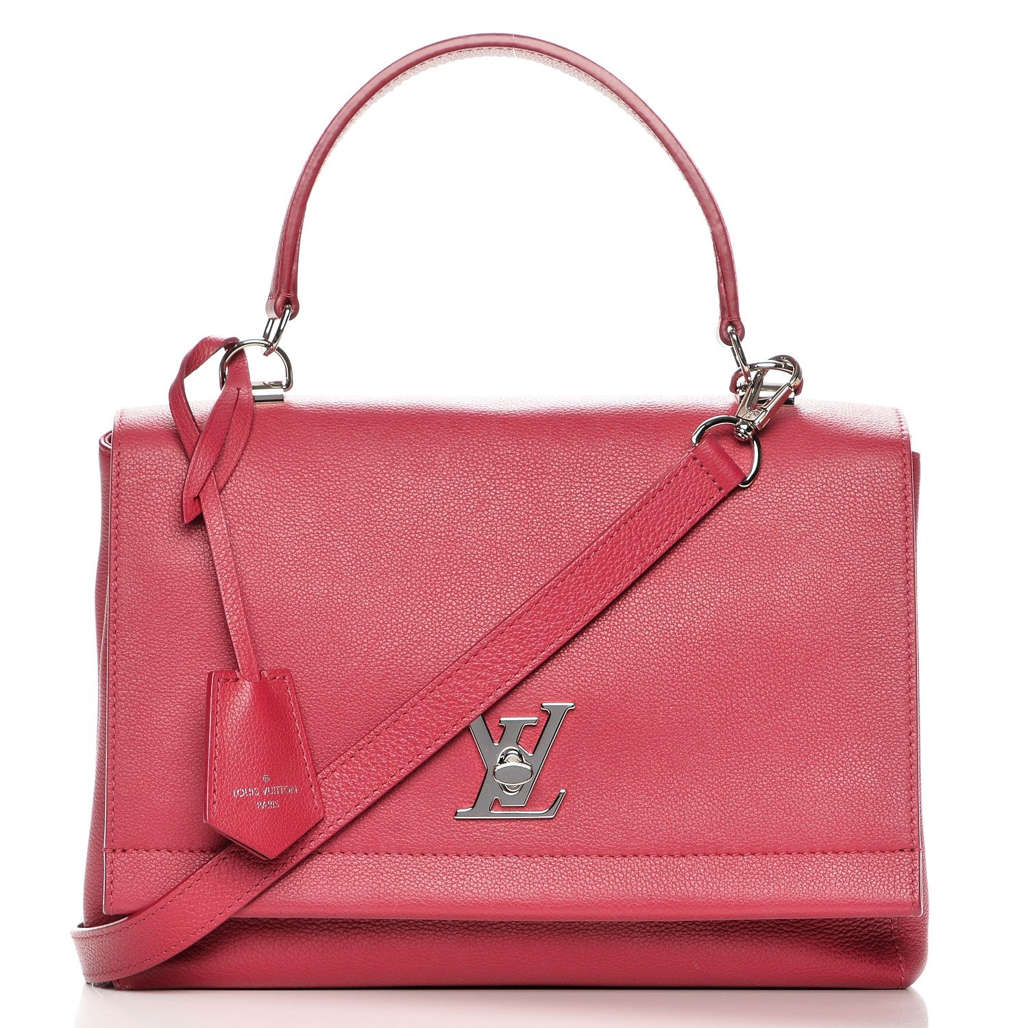 Louis Vuitton Calfskin Lockme II Top Handle Dahlia 1 of 12