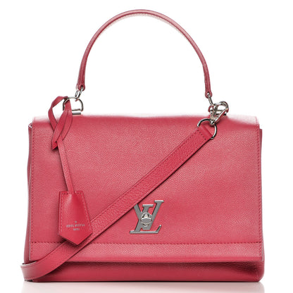 Louis Vuitton Calfskin Lockme II Top Handle Dahlia 1 of 12