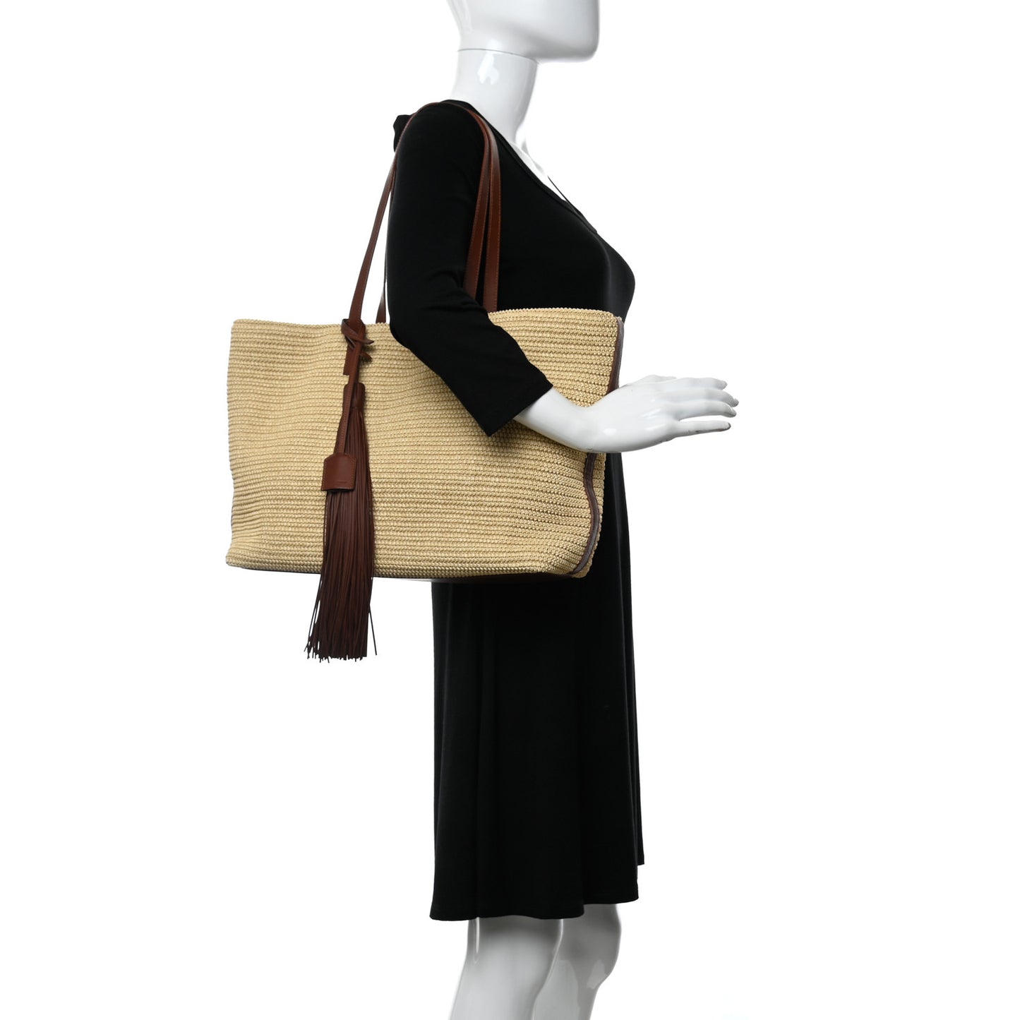 Raffia Tote Naturale Brown