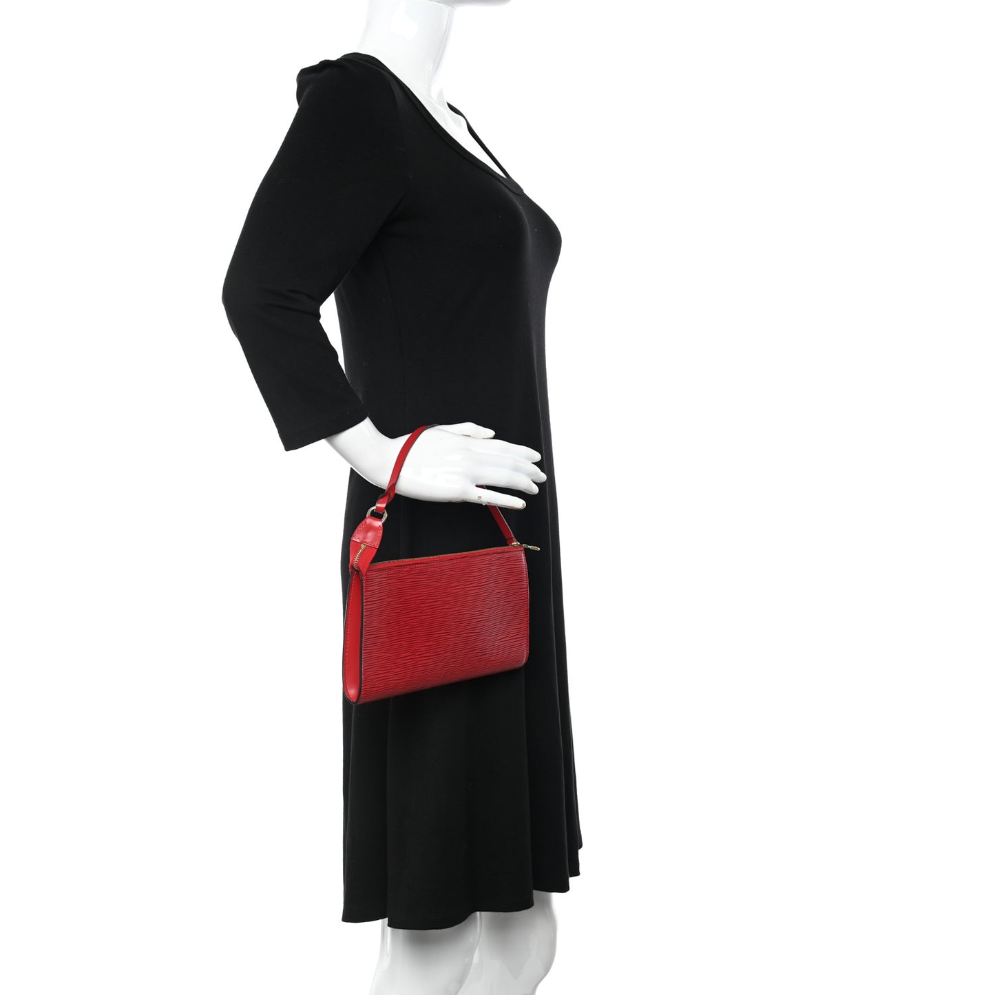 Epi Pochette Accessories 24 Castillan Red