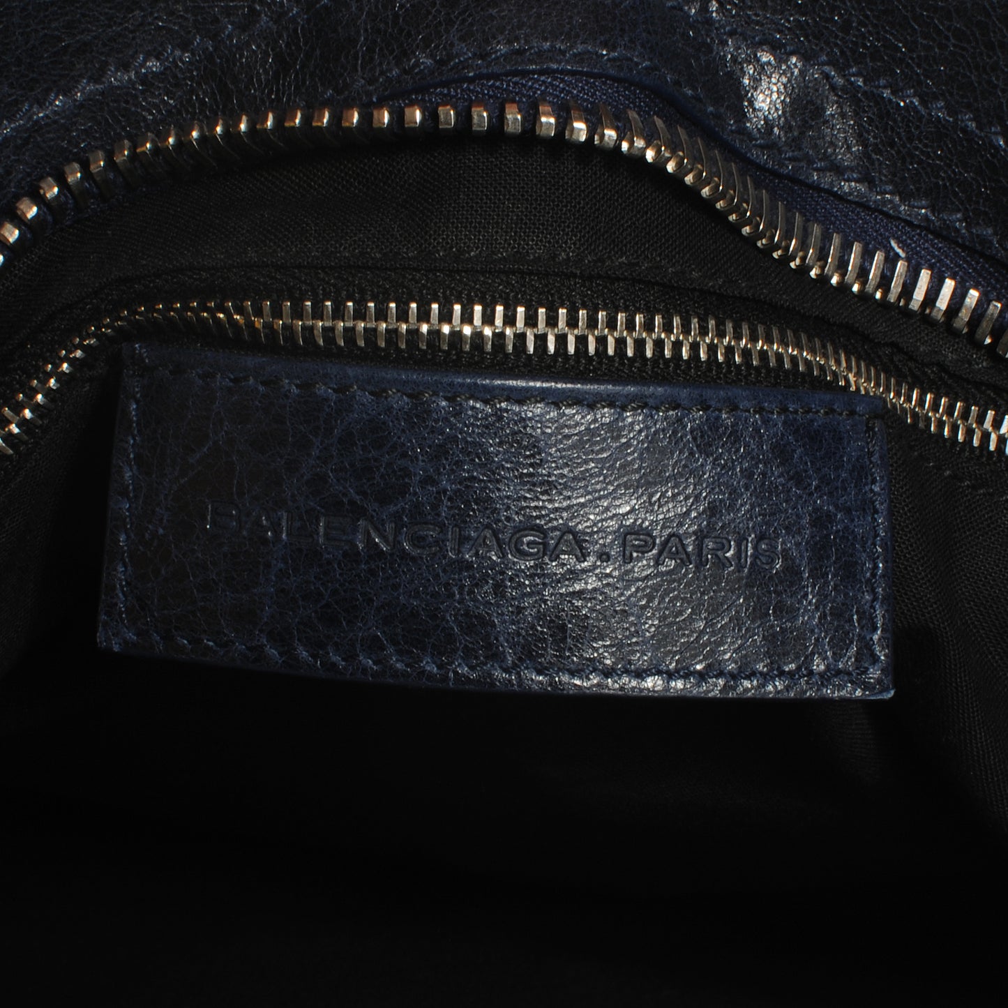 Agneau Giant 21 Silver Hardware City Bleu Marine