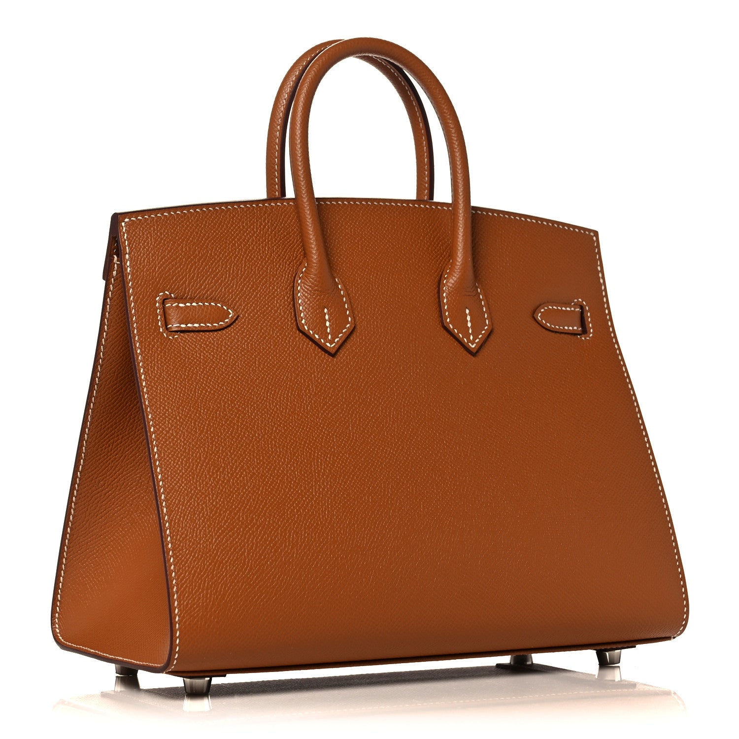 Hermes Madame Calfskin Birkin Sellier 25 Gold 3 of 35