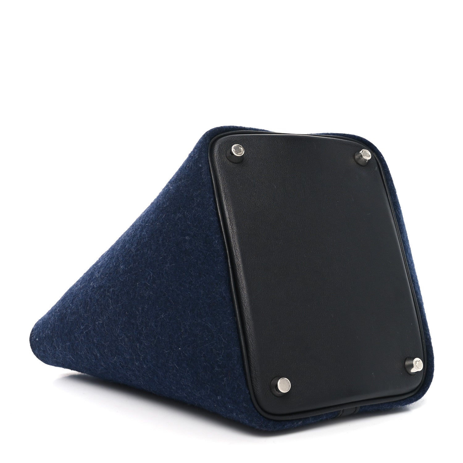 Hermes Feutre Swift Picotin Lock 18 PM  Bleu Nuit Black 4 of 10