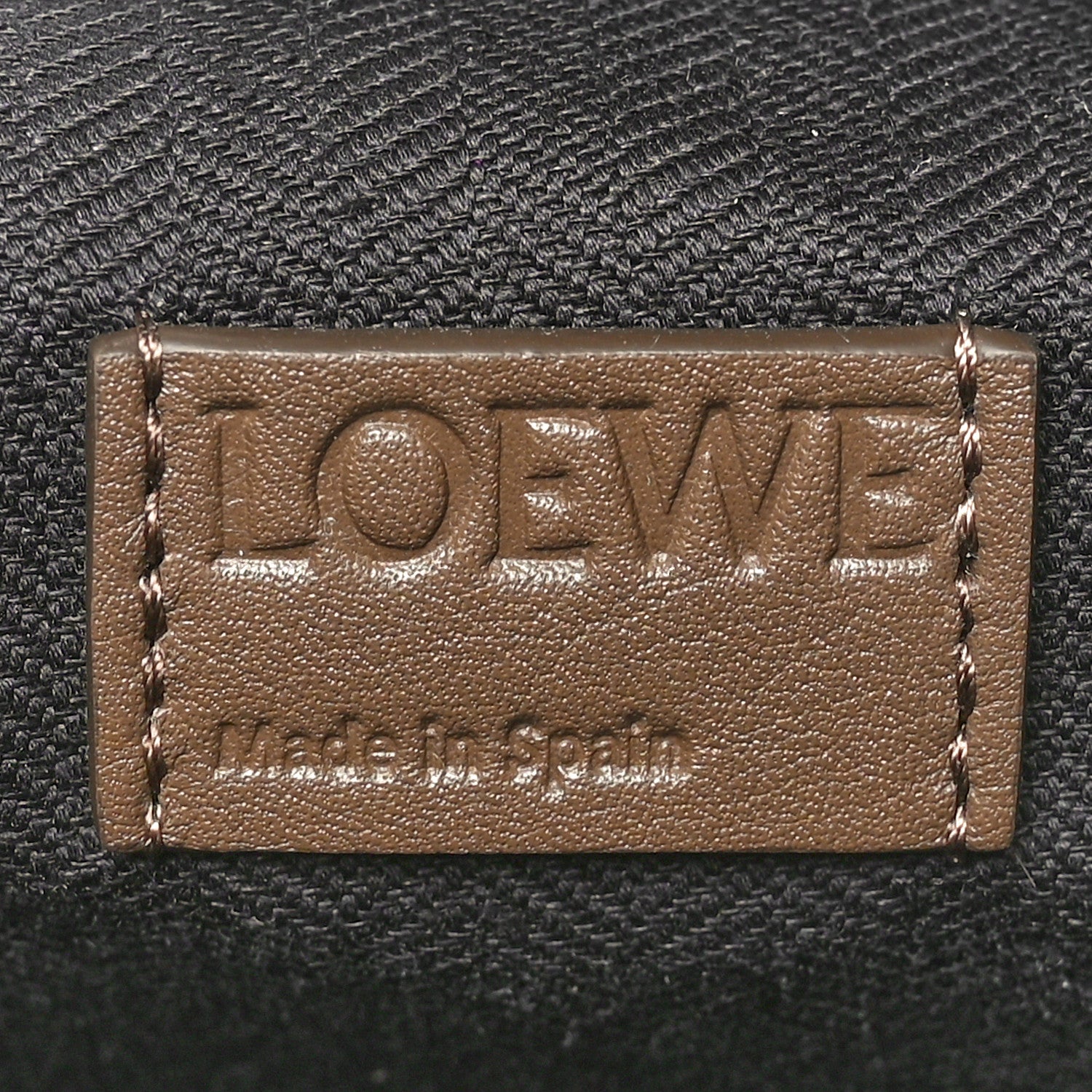 Loewe Supple Smooth Calfskin Jacquard Cubi Crossbody Bag Winter Brown 5 of 9