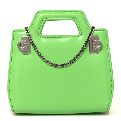 Salvatore Ferragamo Brushed Calfskin Micro Wanda Top Handle Bag Green 1 of 11