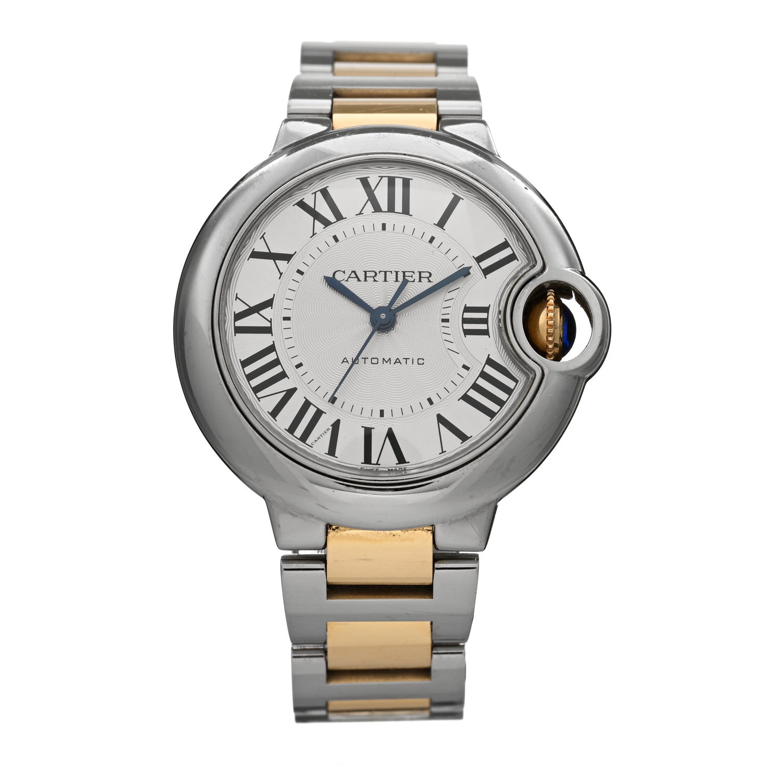 Cartier Stainless Steel 18K Yellow Gold 33mm Ballon Bleu De Cartier Automatic Watch 1 of 5
