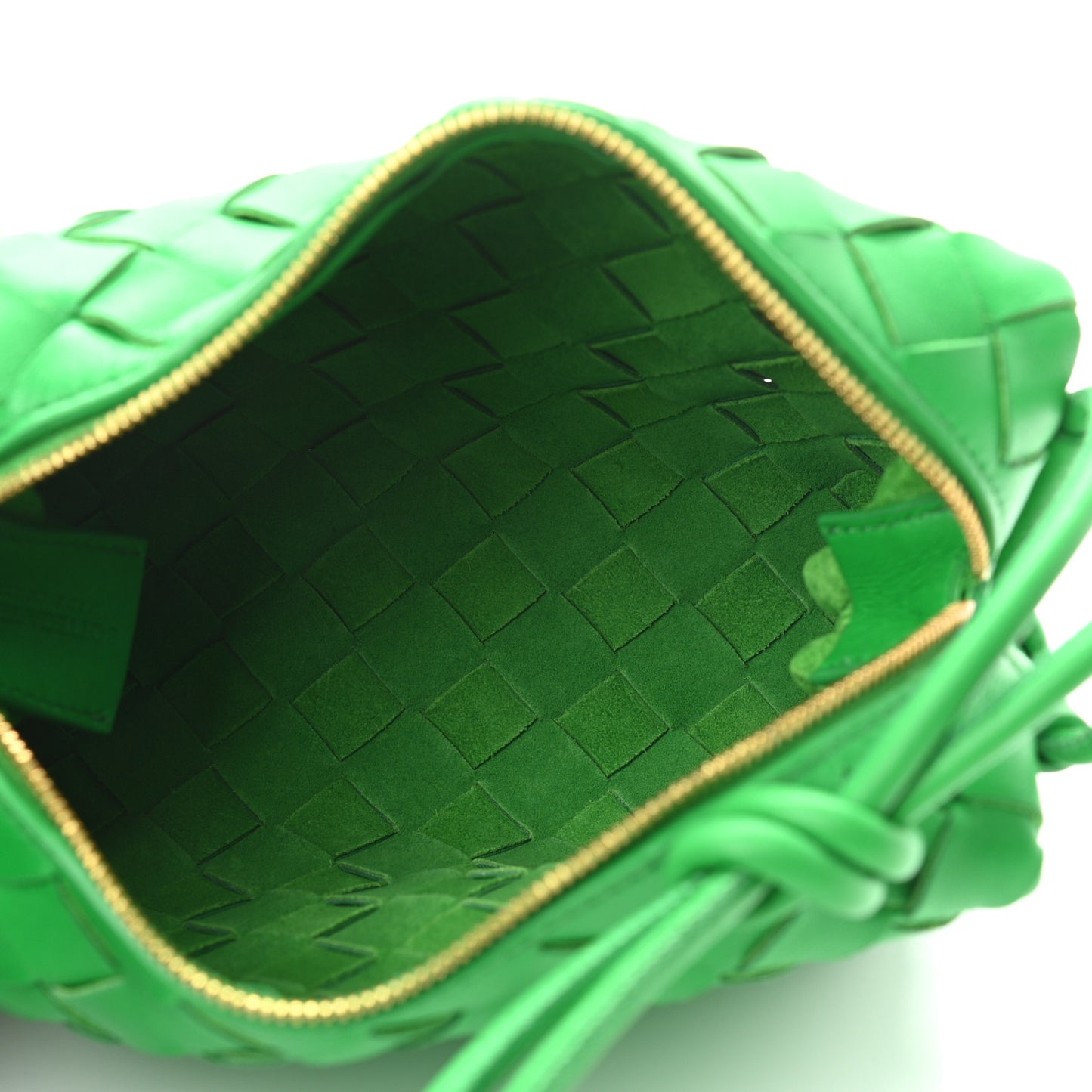 Nappa Intrecciato Mini Loop Camera Bag Parakeet