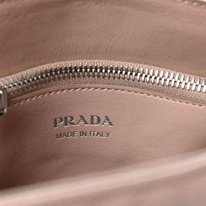 Prada Soft Calfskin Impunture Diagramme Tote Cipria 6 of 9