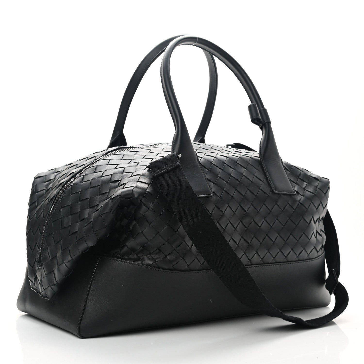 Bottega Veneta Nappa Intrecciato Maxi Convertible Tote Black 3 of 10