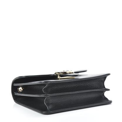 Gucci Dollar Calfskin Small Interlocking G Shoulder Bag Black 4 of 10