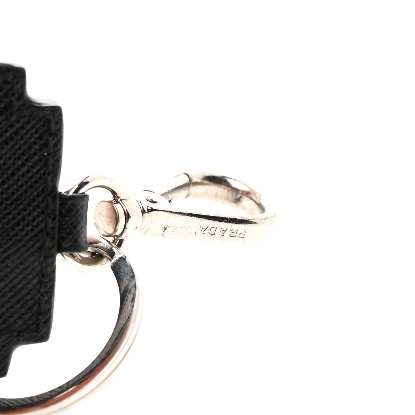Metal Saffiano Robot Bag Charm Palladio