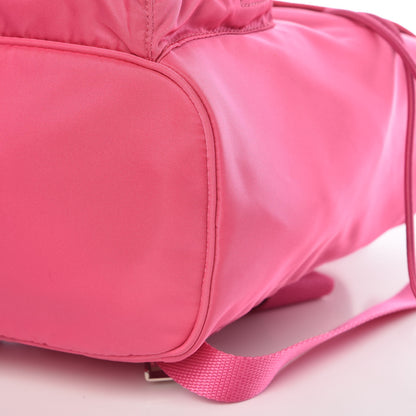 Prada Tessuto Nylon Vela Saffiano Mini Single Snap Buckle Backpack Fuxia 10 of 10