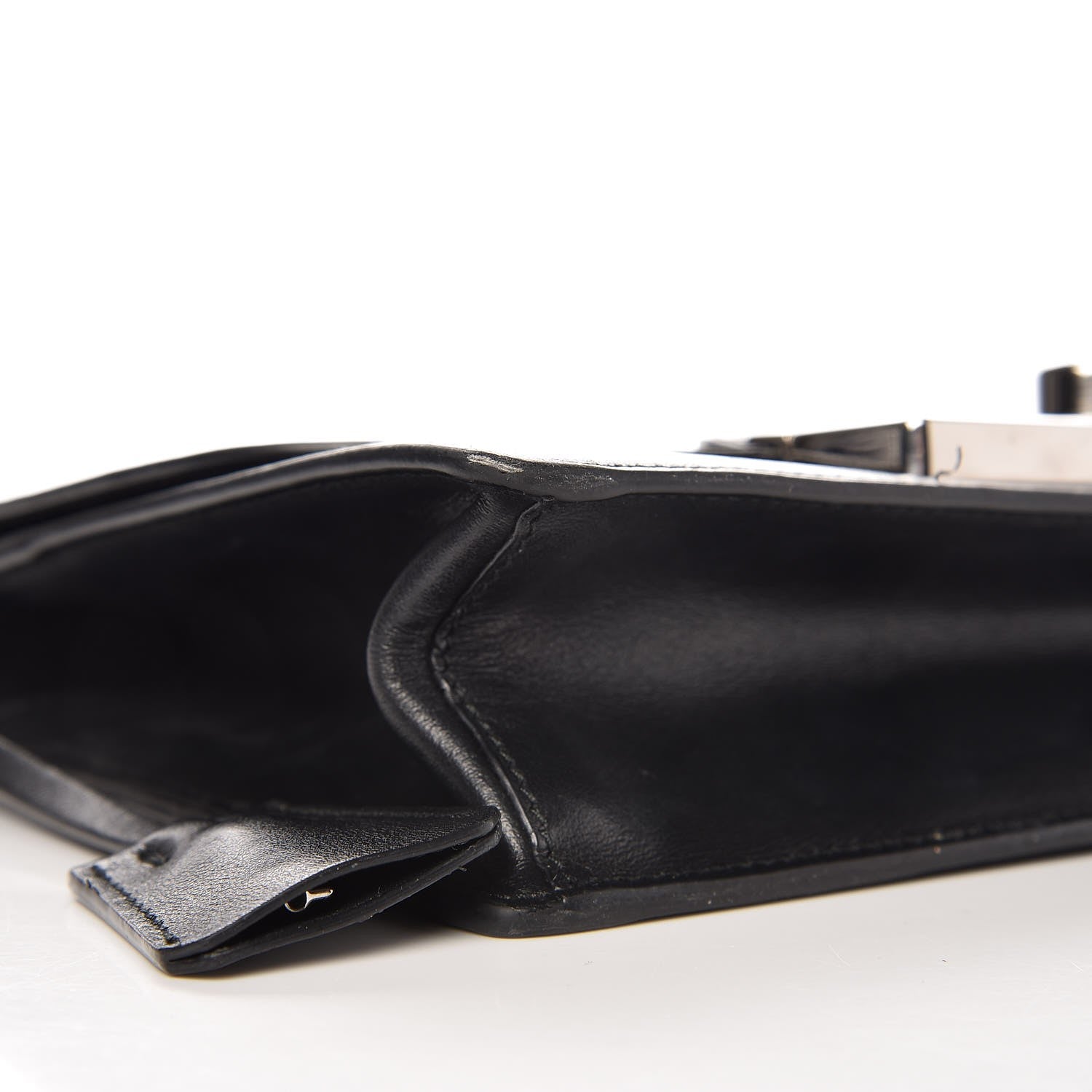 Prada Soft Calfskin Sound Chain Shoulder Bag Black 8 of 9