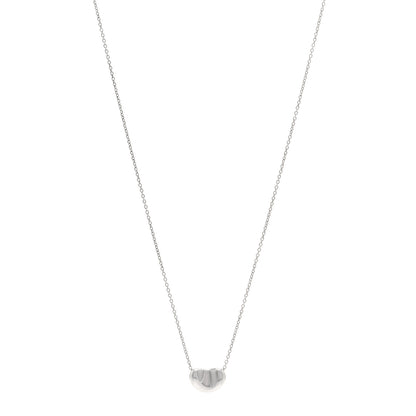 Tiffany Sterling Silver 11mm Elsa Peretti Bean Pendant Necklace 1 of 4