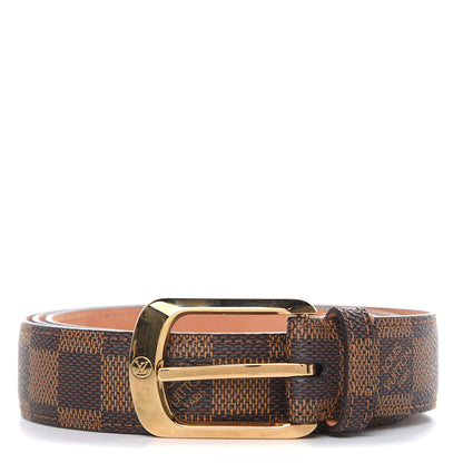 Louis Vuitton Damier Ebene Ellipse Belt 100 40 1 of 8