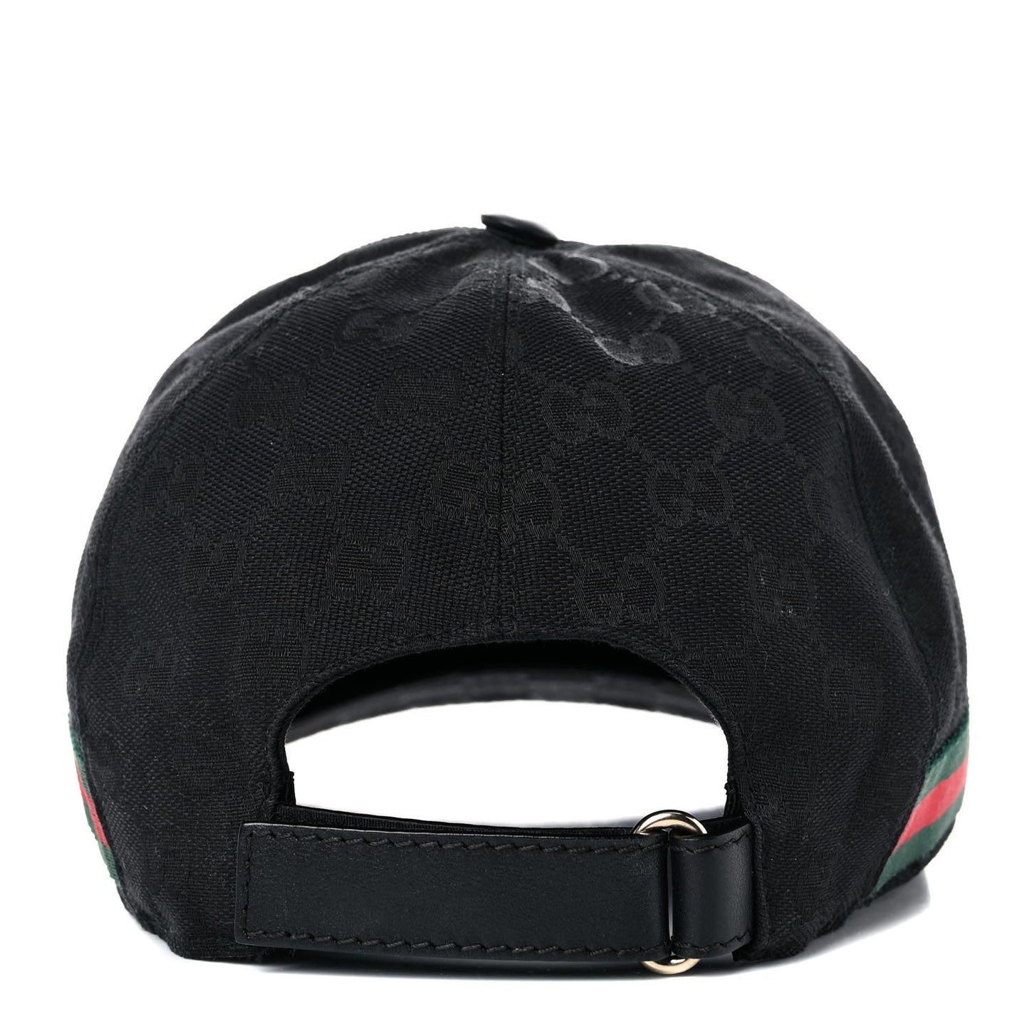 Monogram Web Baseball Hat L Black