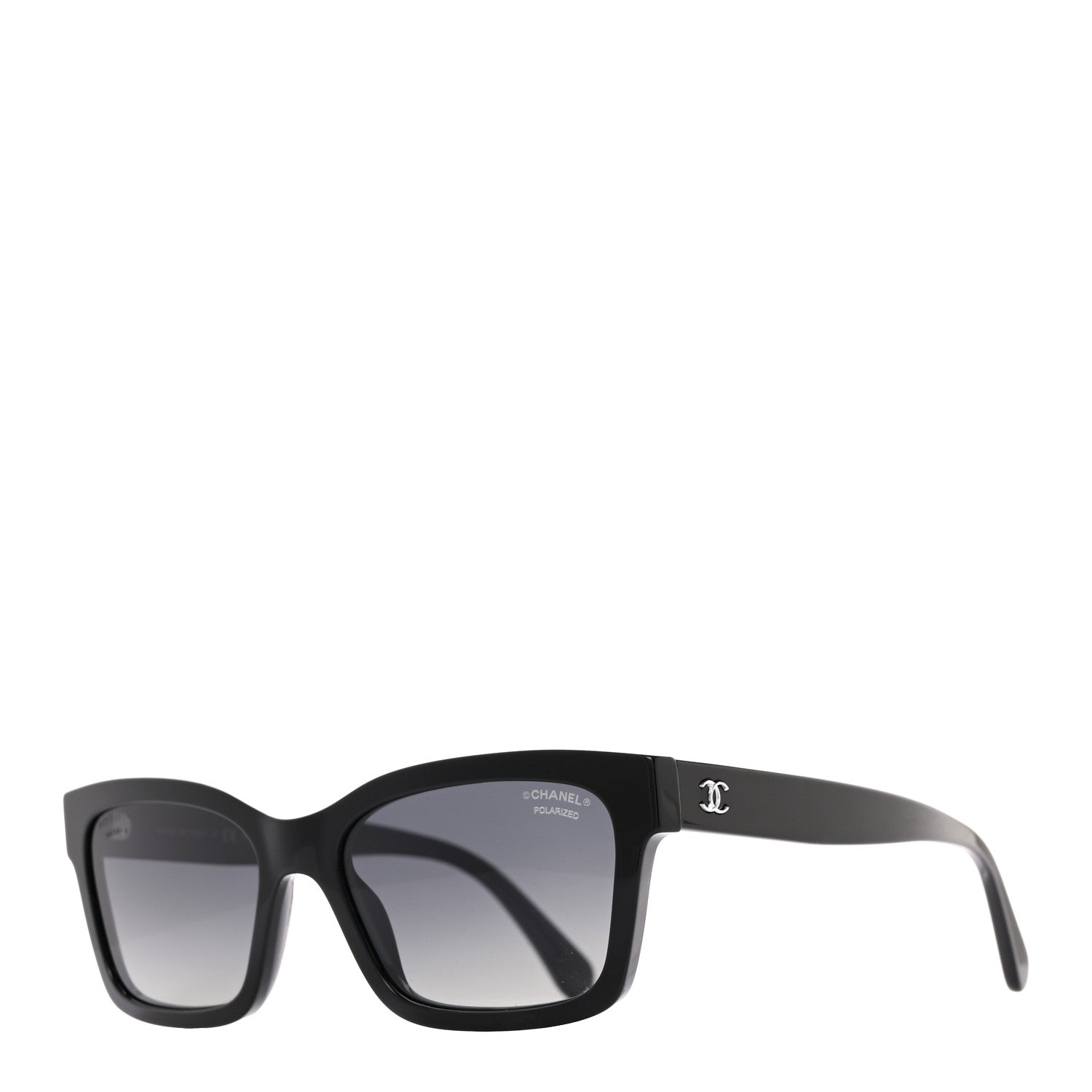 Chanel Acetate Polarized Square Sunglasses 5417 Black 1 of 8