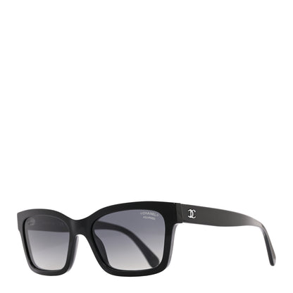 Chanel Acetate Polarized Square Sunglasses 5417 Black 1 of 8