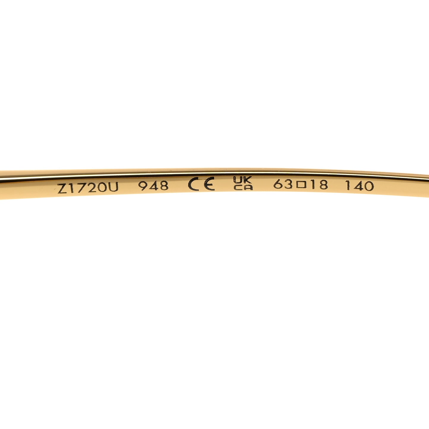 Metal LV Charm Cat Eye Sunglasses Z1720U Gold