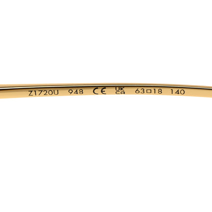 Louis Vuitton Metal LV Charm Cat Eye Sunglasses Z1720U Gold 8 of 9