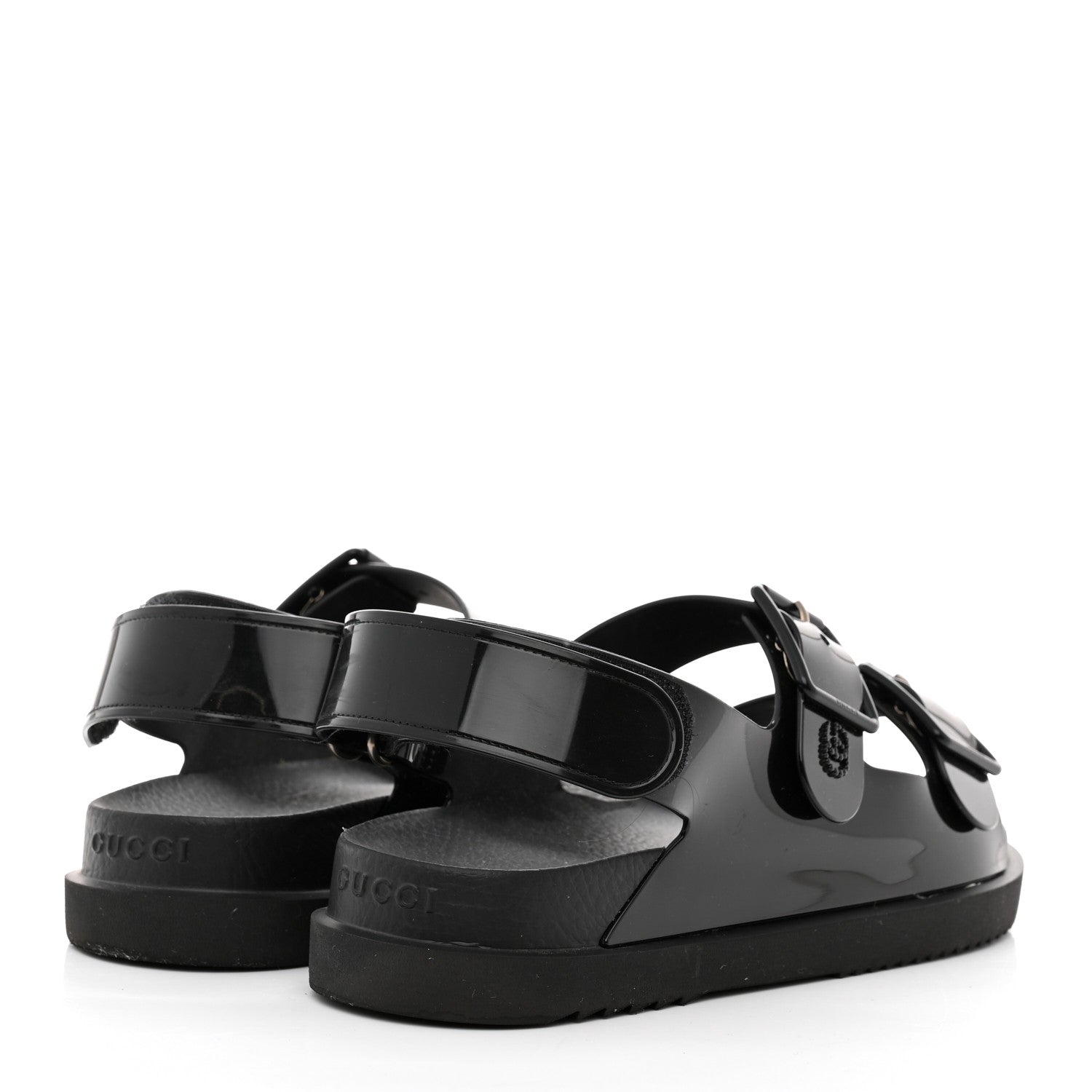 Gucci Rubber Mini Double G Womens Isla Dad Sandals 38 Black 4 of 8