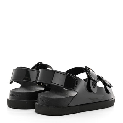 Gucci Rubber Mini Double G Womens Isla Dad Sandals 38 Black 4 of 8