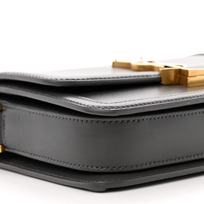 Saint Laurent Smooth Calfskin Small Solferino Satchel Storm 9 of 10