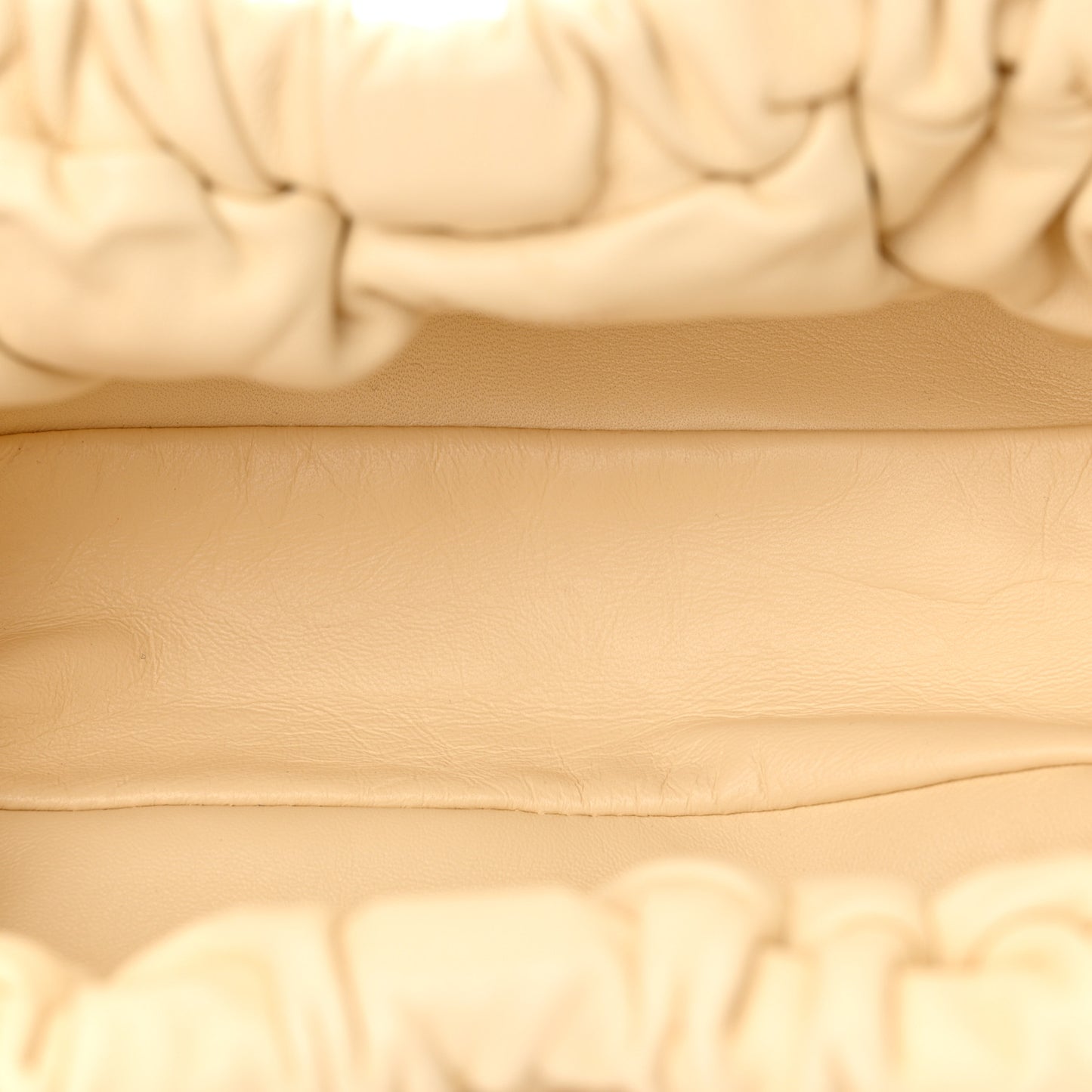 Lambskin Mini Cloud Clutch Pearl