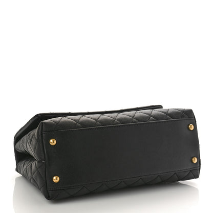 Chanel Caviar Lizard Quilted Small Coco Handle Flap Black 4 of 9