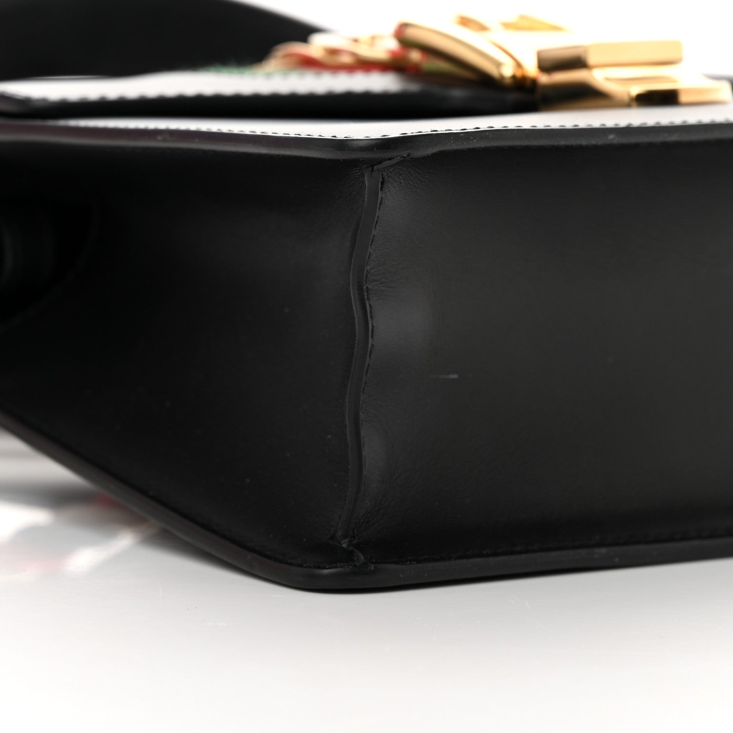 Gucci Calfskin Mini Sylvie Top Handle Bag Black 9 of 17