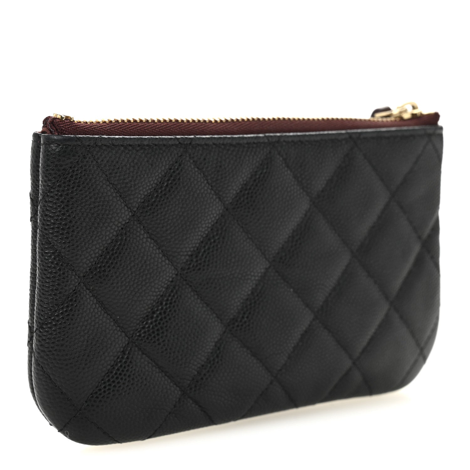 Chanel Caviar Quilted Small Cosmetic Case Black 3 of 8