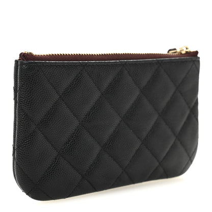 Chanel Caviar Quilted Small Cosmetic Case Black 3 of 8