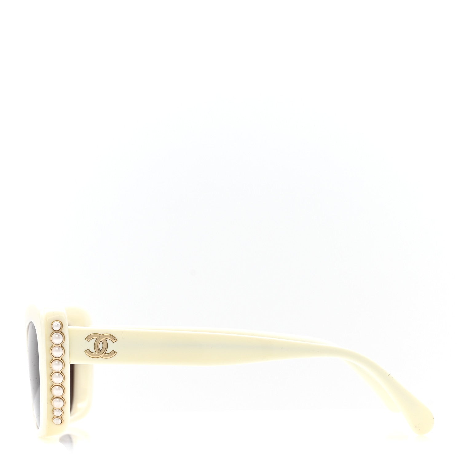 Chanel Acetate Pearl Cat Eye CC Sunglasses 5481-H-A White 3 of 8